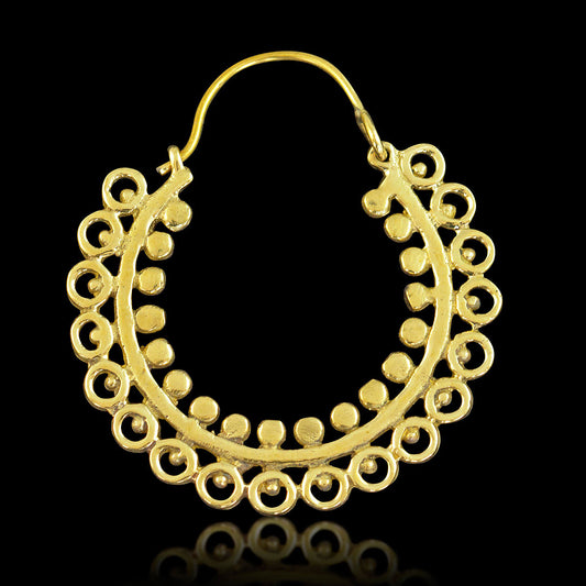 Fawn Brass Hoops