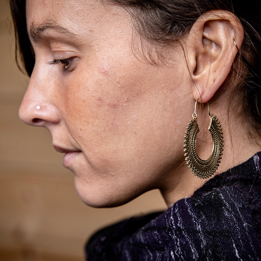 Sheba Hoops - Silver Posts
