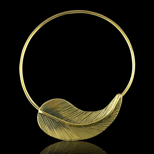 Autumn Leaf Hoops