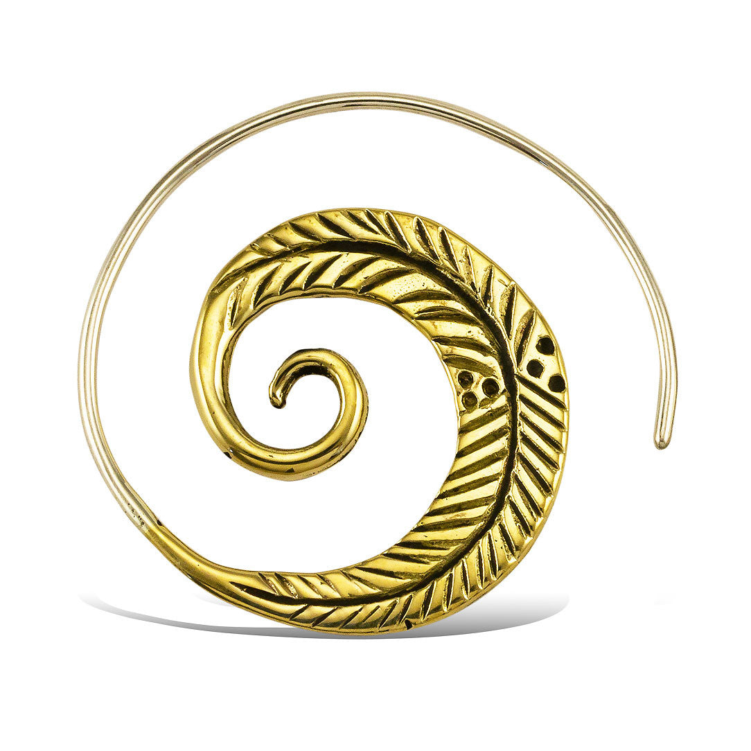 Leaf Spirals - Silver Posts