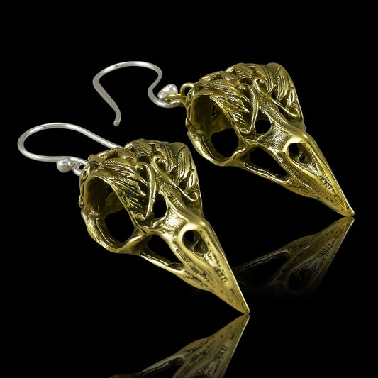 Brass Ravens - Silver Post