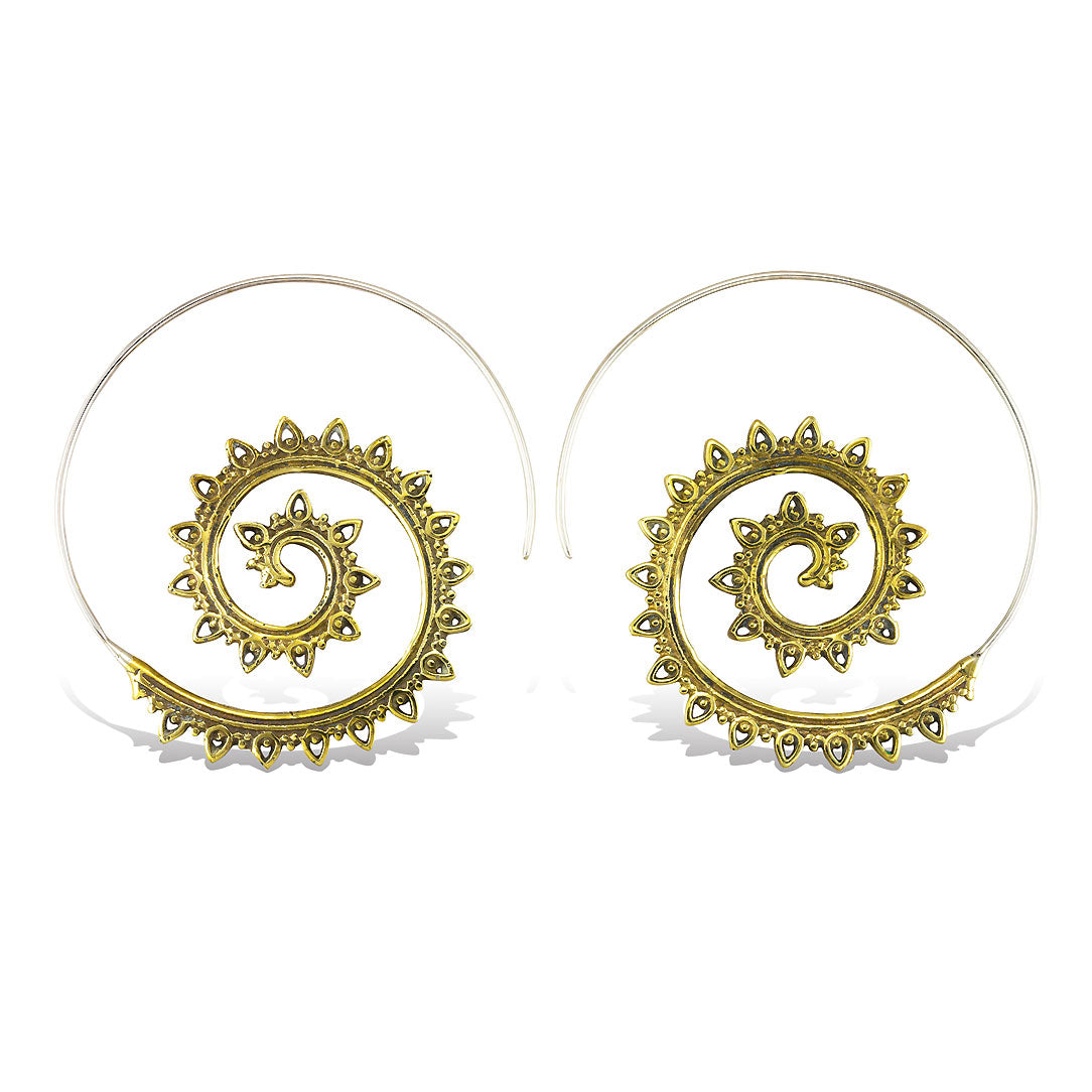 Bohemian Spirals - Silver Post