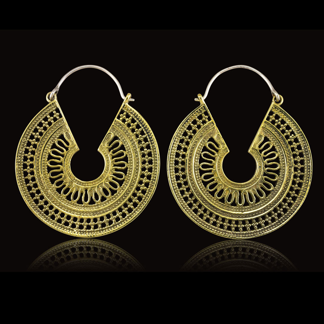 Sanjati Hoops - Silver Post