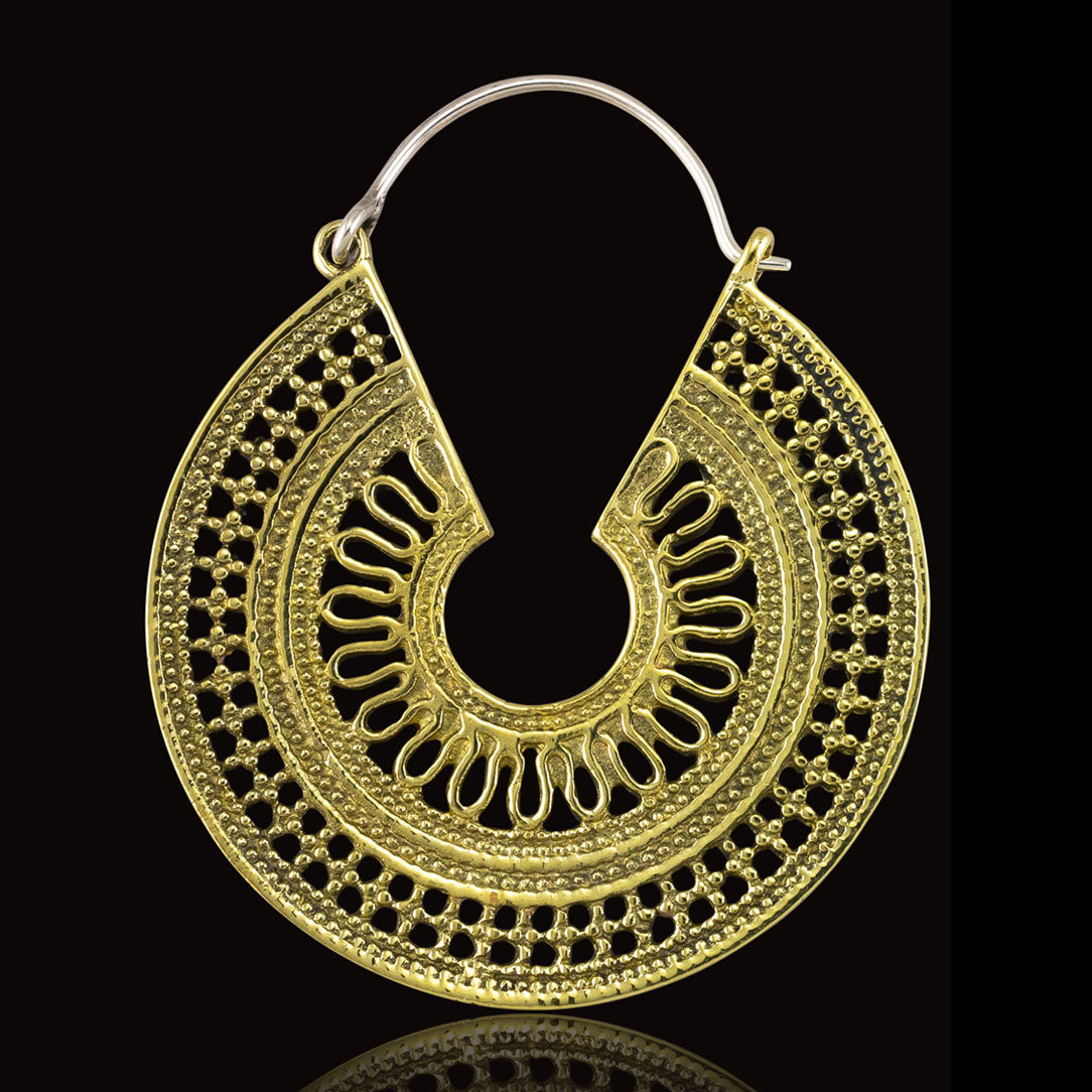 Sanjati Hoops - Silver Post