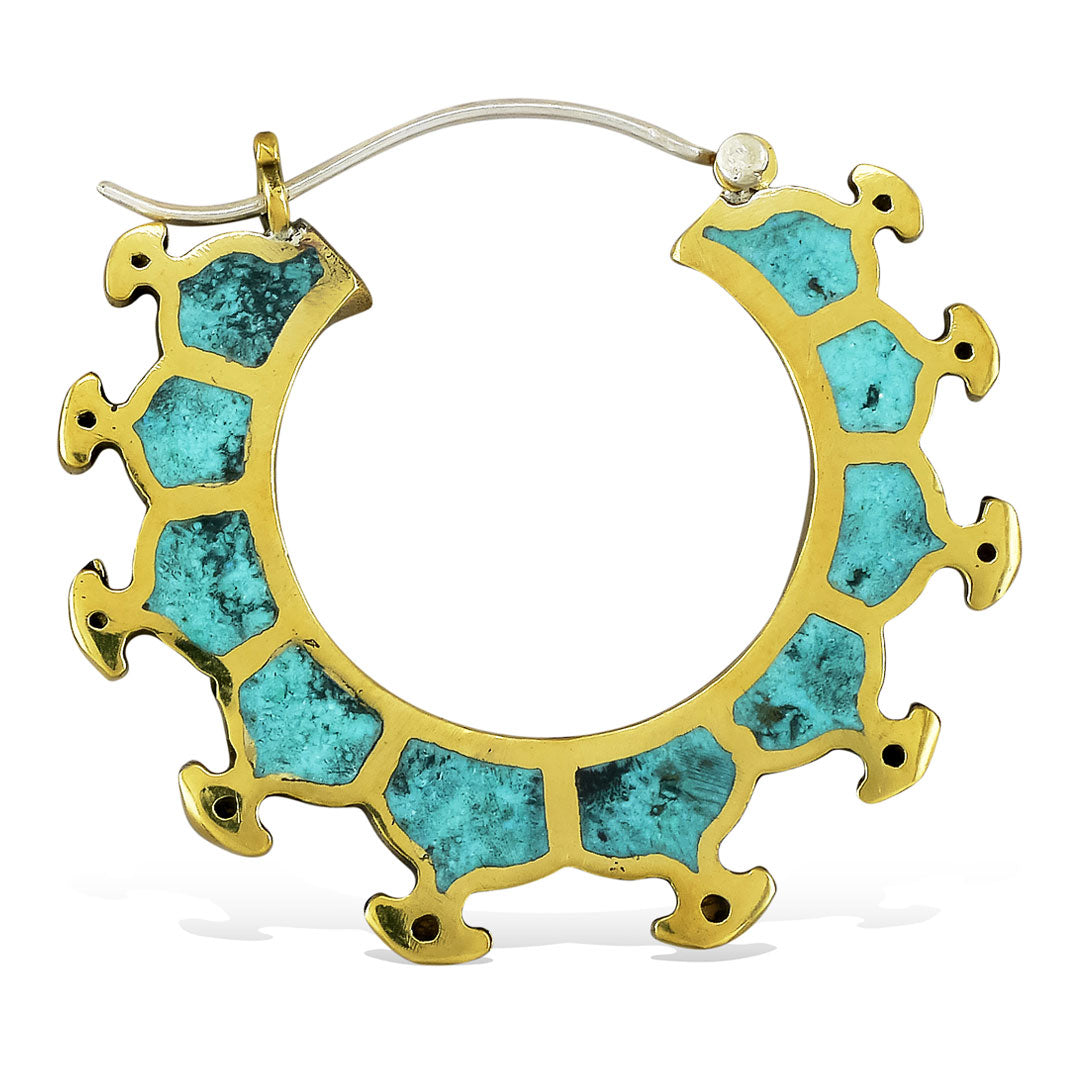 Aria Hoops - Silver Posts