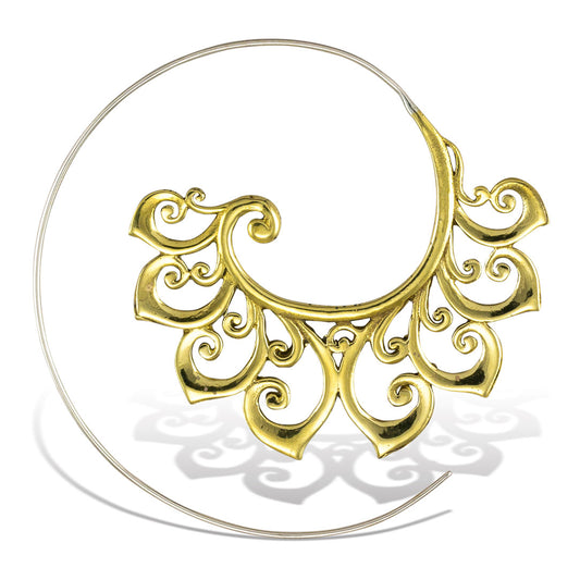 Tribal Fire Spirals - Silver Posts