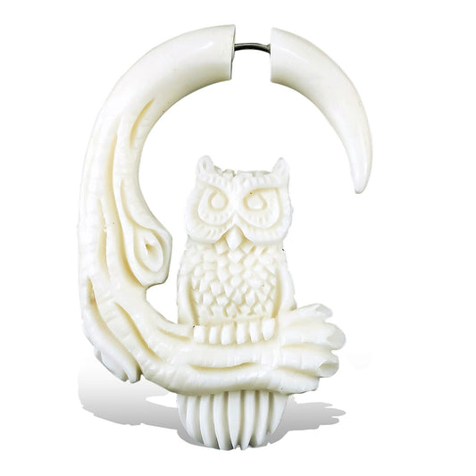 Perched Owl - Bone