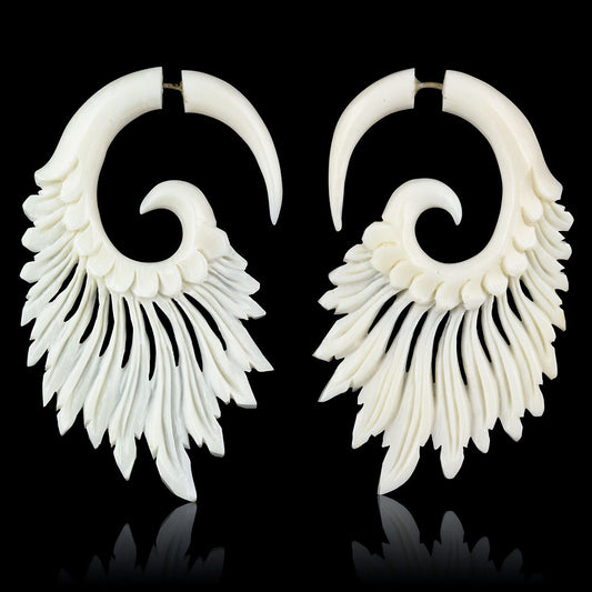 Tribal Feathers - Bone