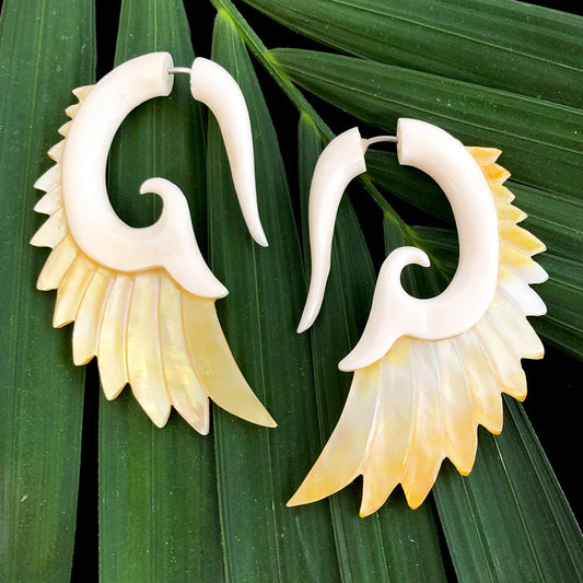 Nava Wings - Bone & Shell