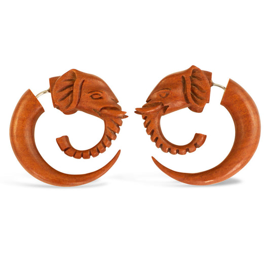 Elephant Spirals - Wood
