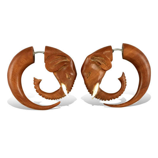 Elephant Spirals - Wood