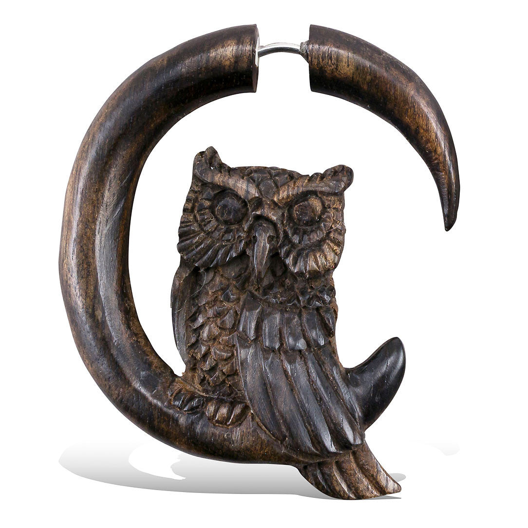 Perched Owl - Wood