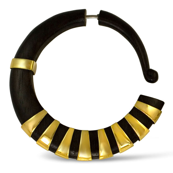 <span>EFW-351<span>: </span></span>Nefertiti Hoops - Wood