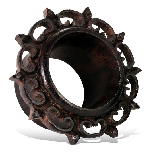 Mandala Tunnels - Brown Wood