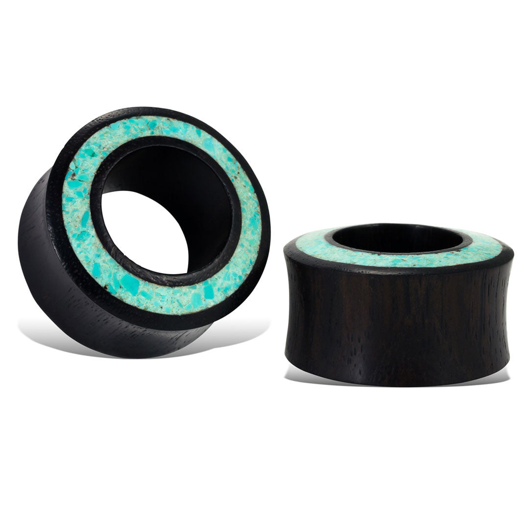 Turquoise Rim Tunnels - Wood