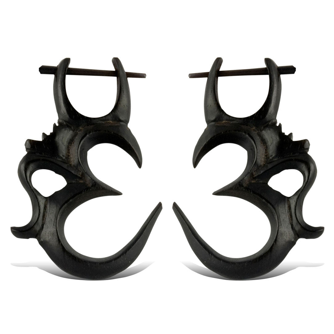 Ohm Earrings - Wood