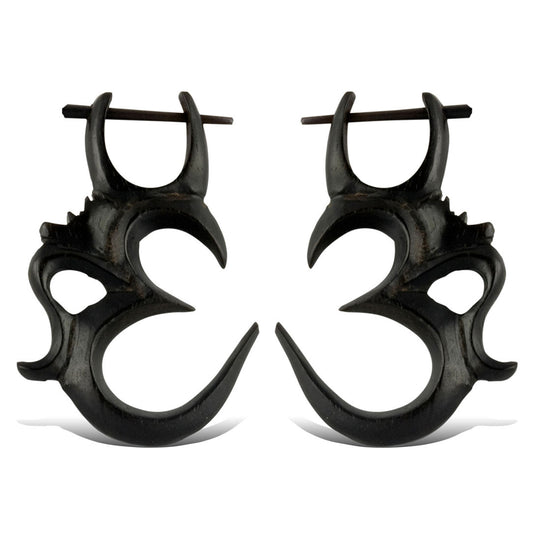Ohm Earrings - Wood