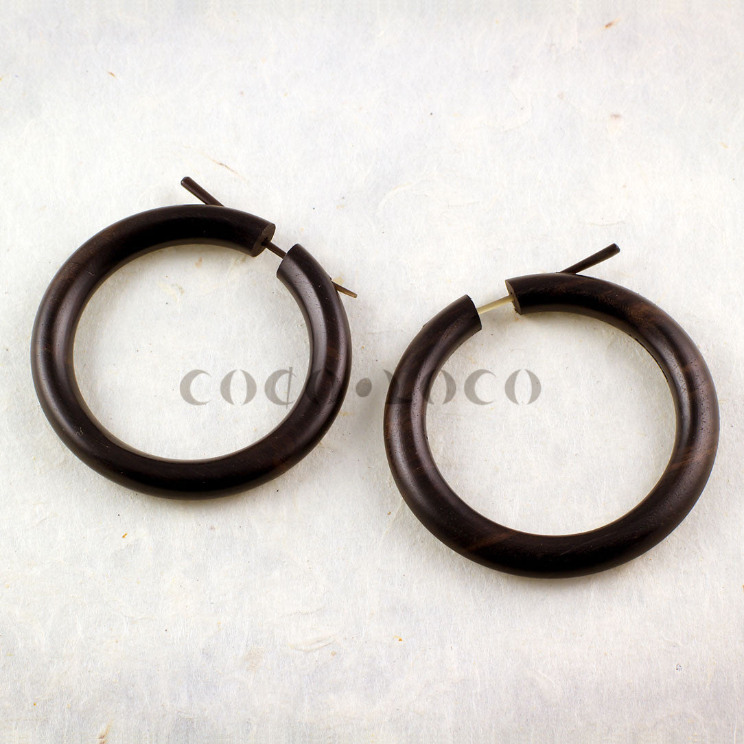 Namaya Hoops - Black Wood