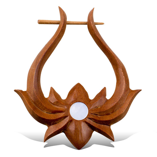 Lotus Hoops with Shell - Wood