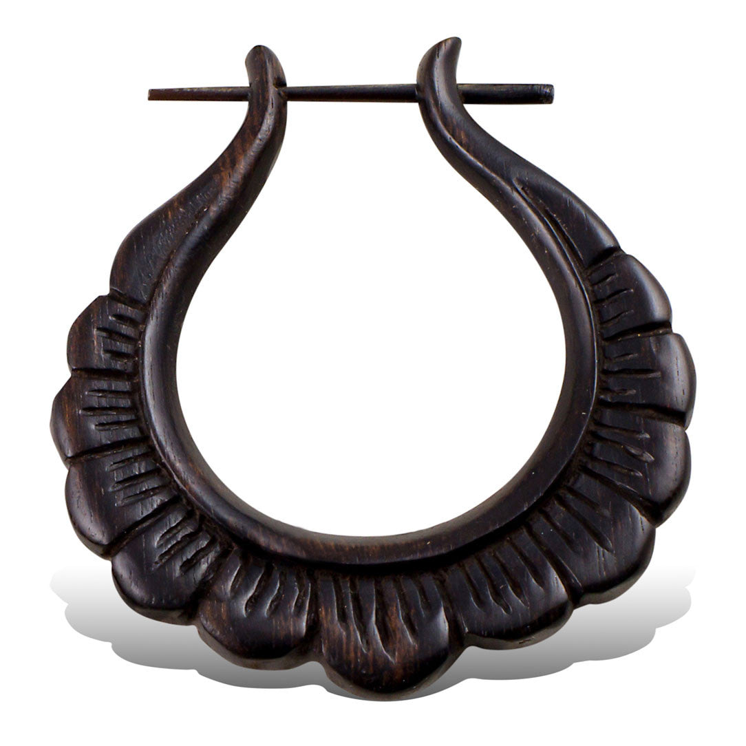 Daisy Hoops - Wood