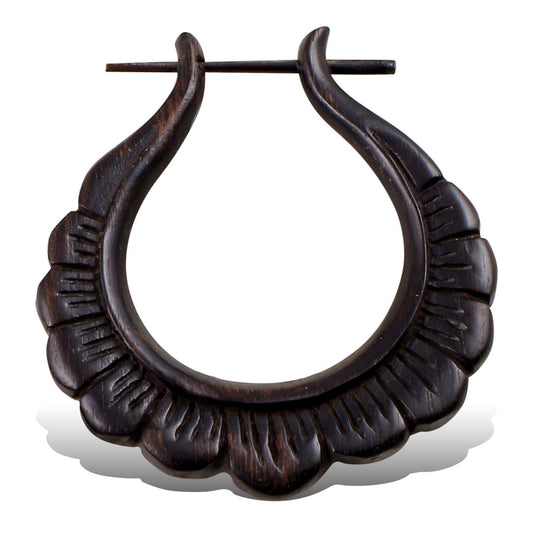 Daisy Hoops - Wood