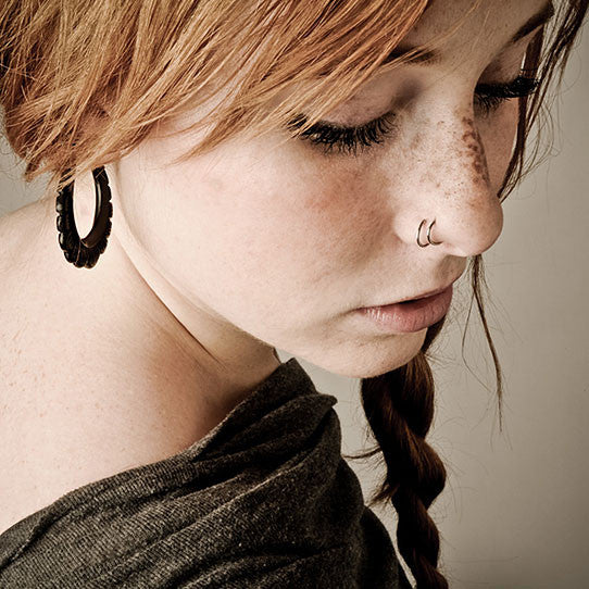 Daisy Hoops - Wood