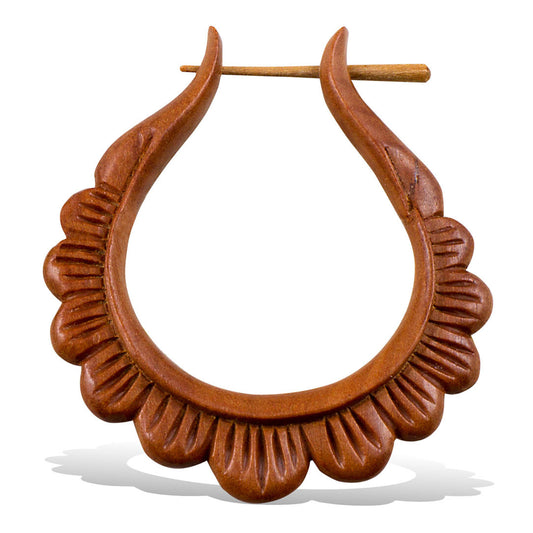 Daisy Hoops - Wood