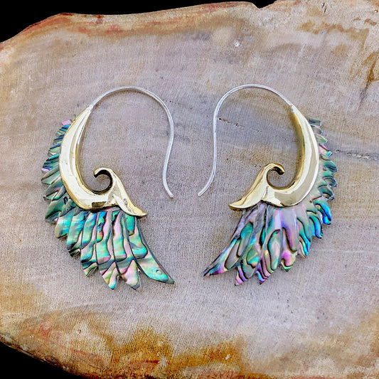 Ornate Nava Wings - Abalone Shell