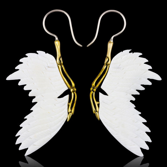 Raven Wings - Bone