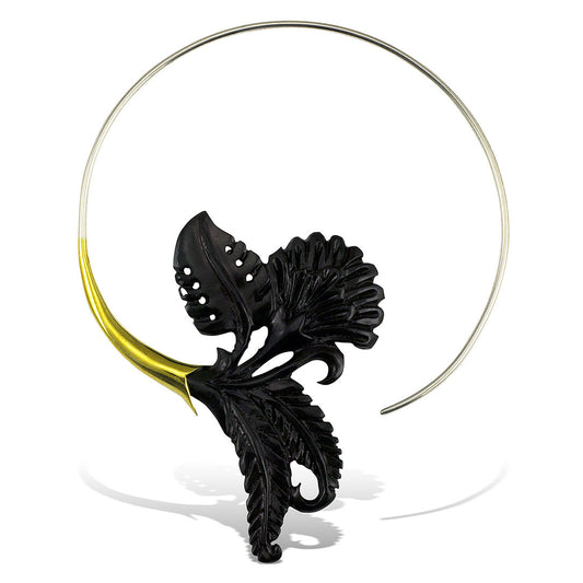 Dahlia Hoops - Horn