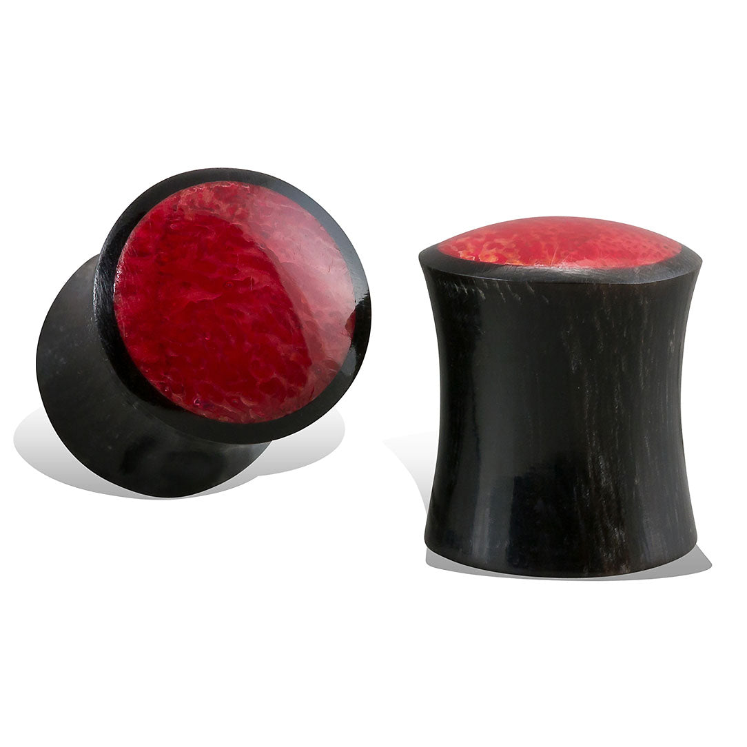 Red Coral Plugs - Horn