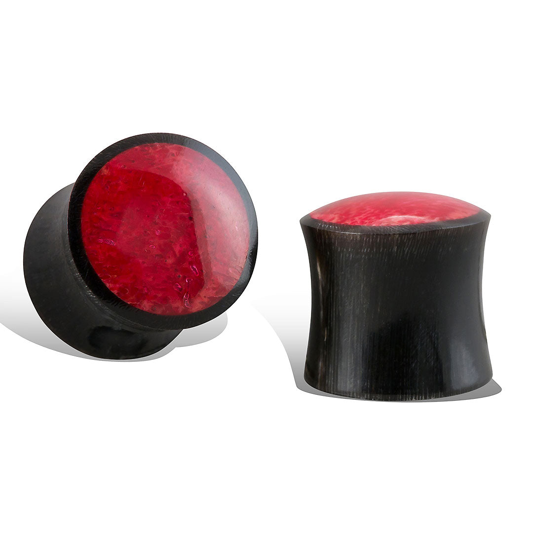 Red Coral Plugs - Horn