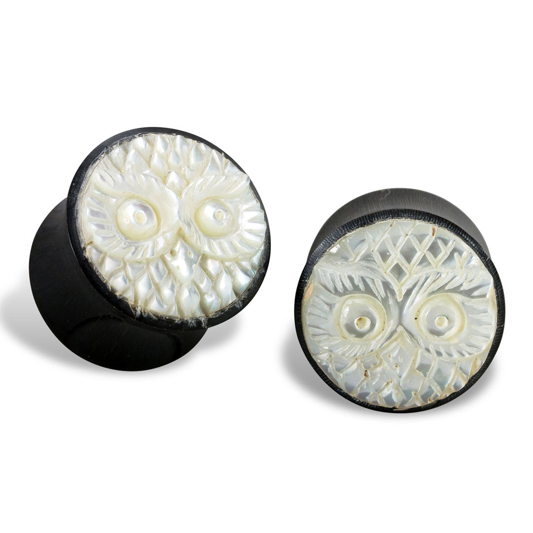 Owl Shell Plugs - Horn