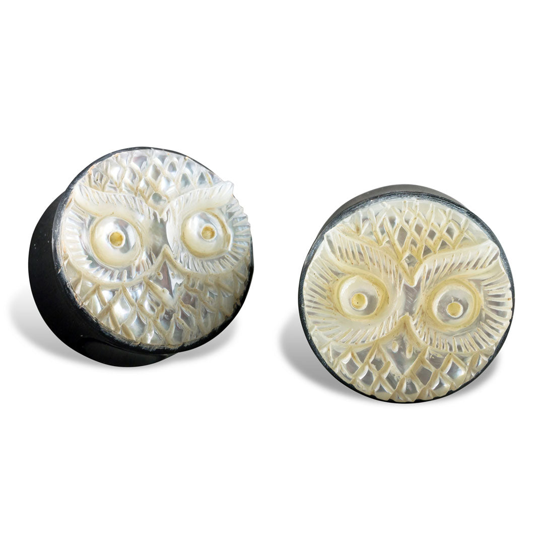 Owl Shell Plugs - Horn