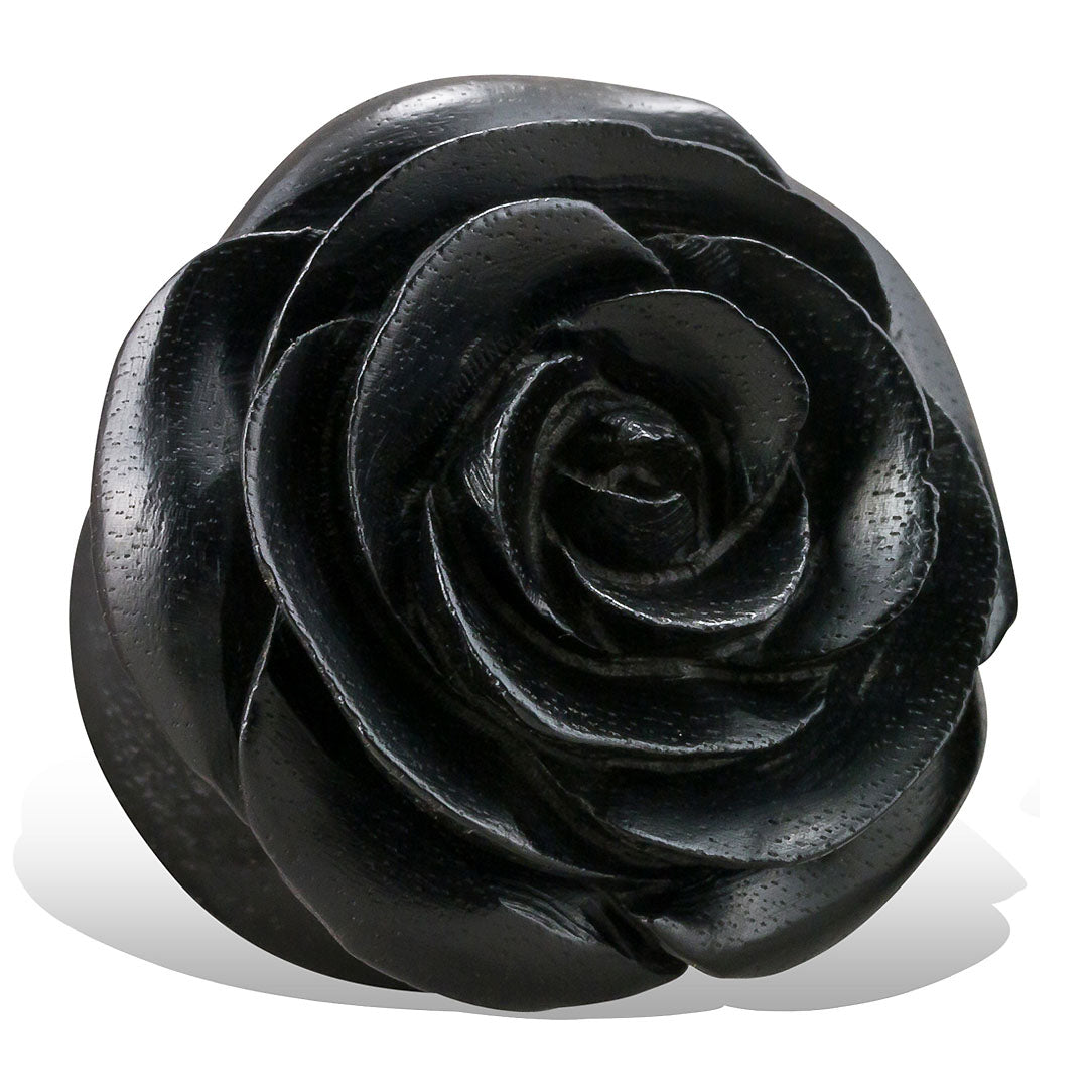 Rose Plugs - Black Wood