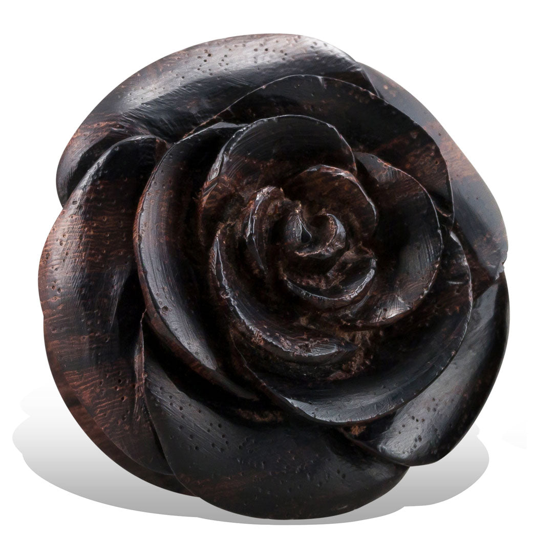 Rose Plugs - Brown Wood