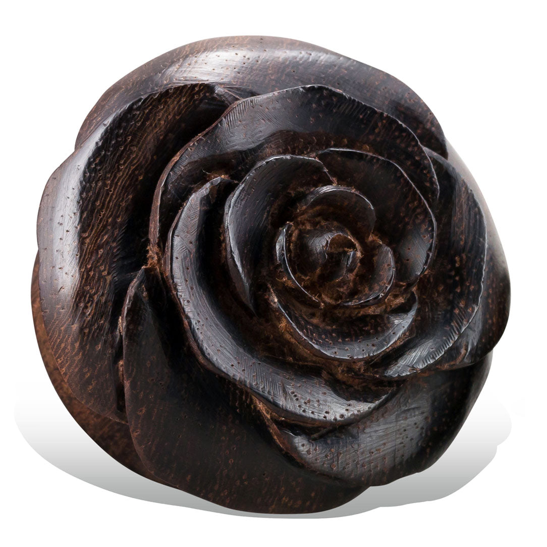 Rose Plugs - Brown Wood