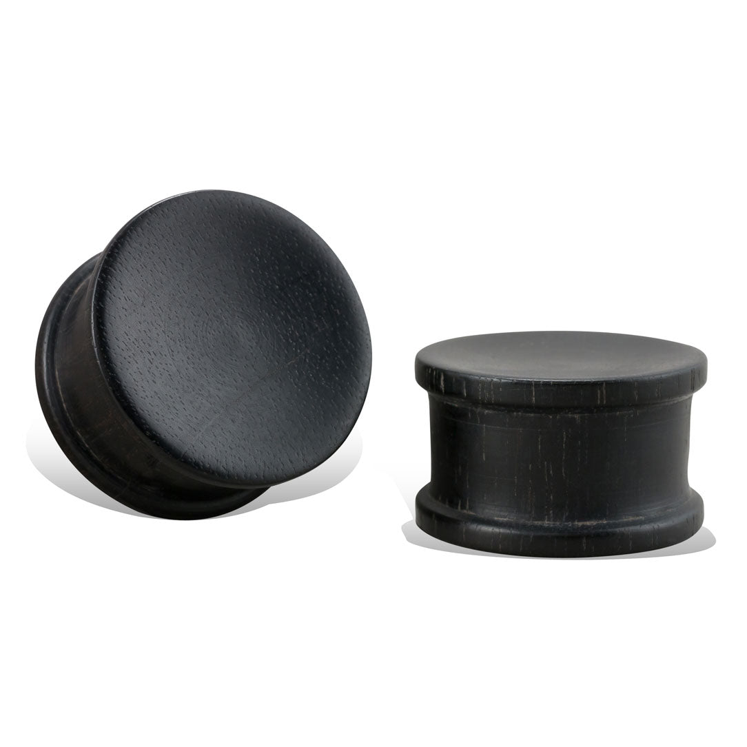 Solid Plugs - Black Wood