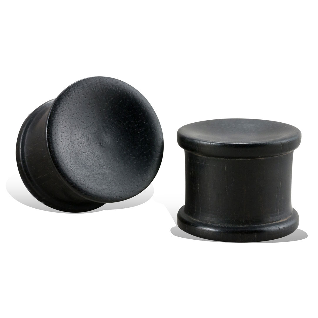 Solid Plugs - Black Wood