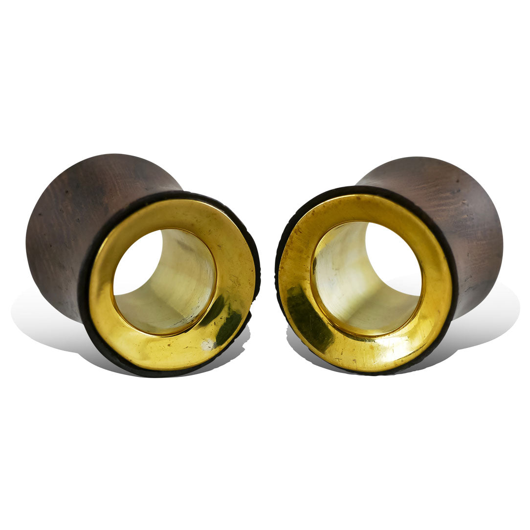 Brass Tunnels - Brown Wood