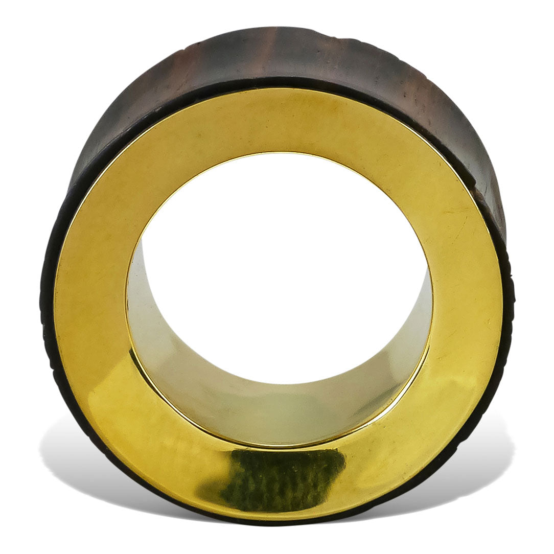 Brass Tunnels - Brown Wood