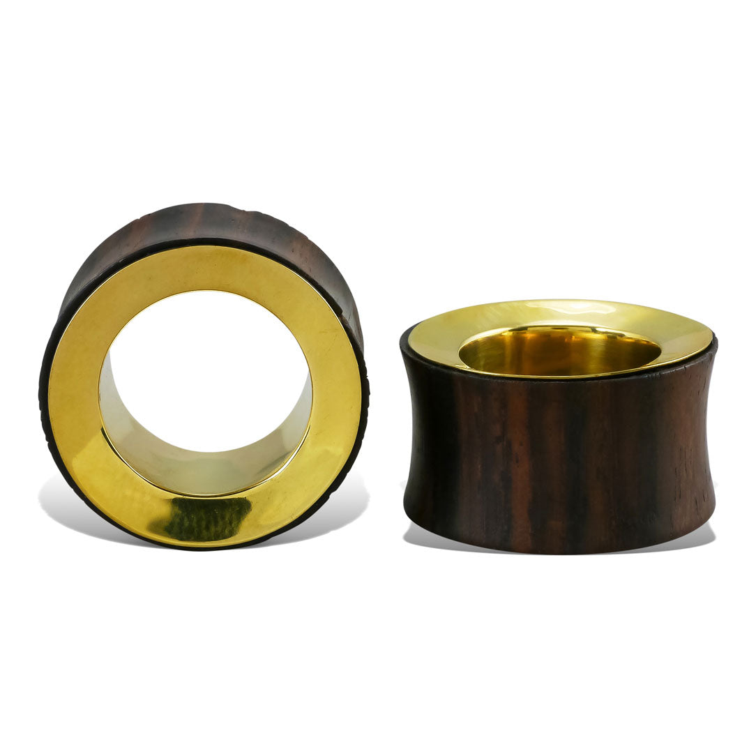 Brass Tunnels - Brown Wood