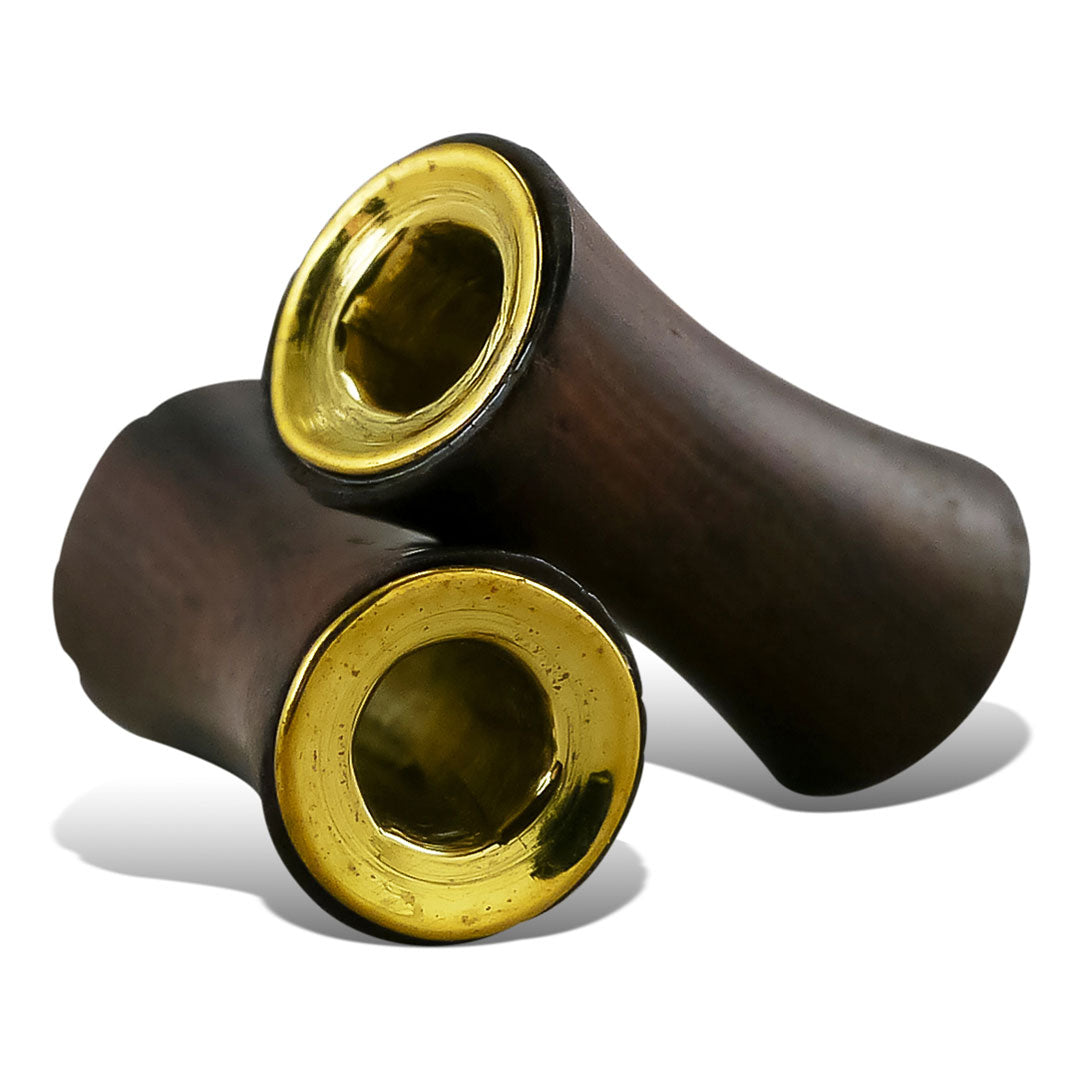 Brass Tunnels - Brown Wood
