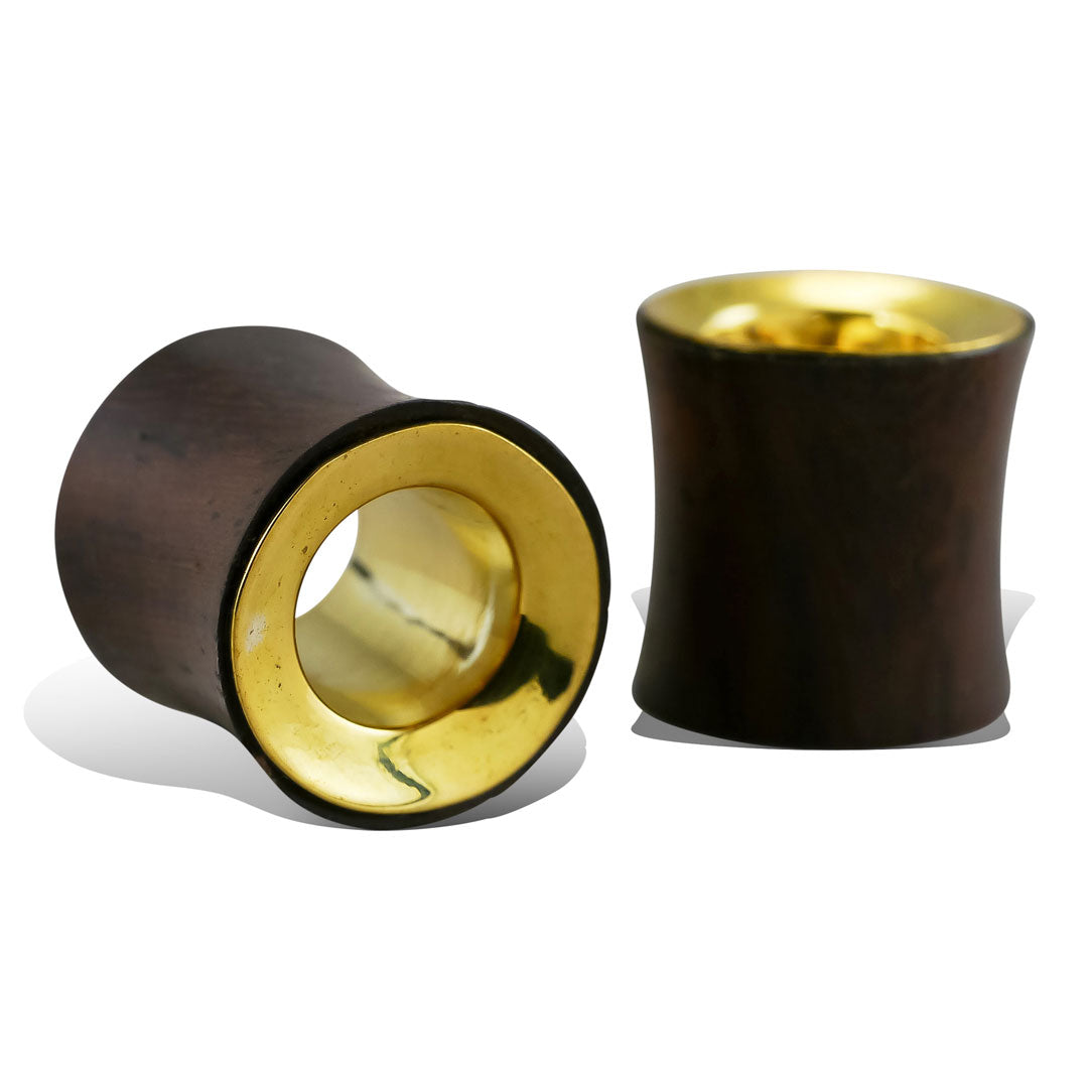 Brass Tunnels - Brown Wood