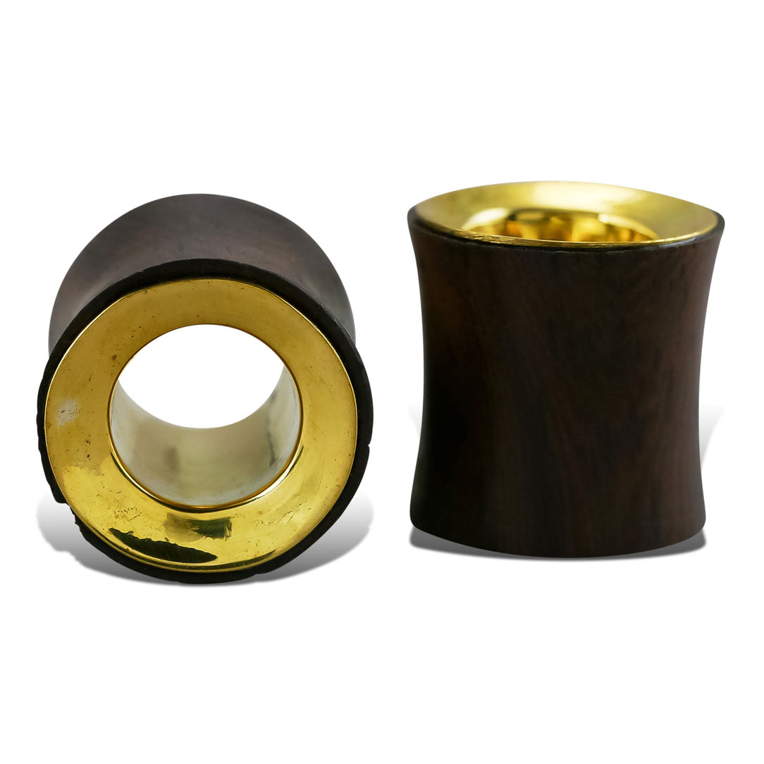 Brass Tunnels - Brown Wood