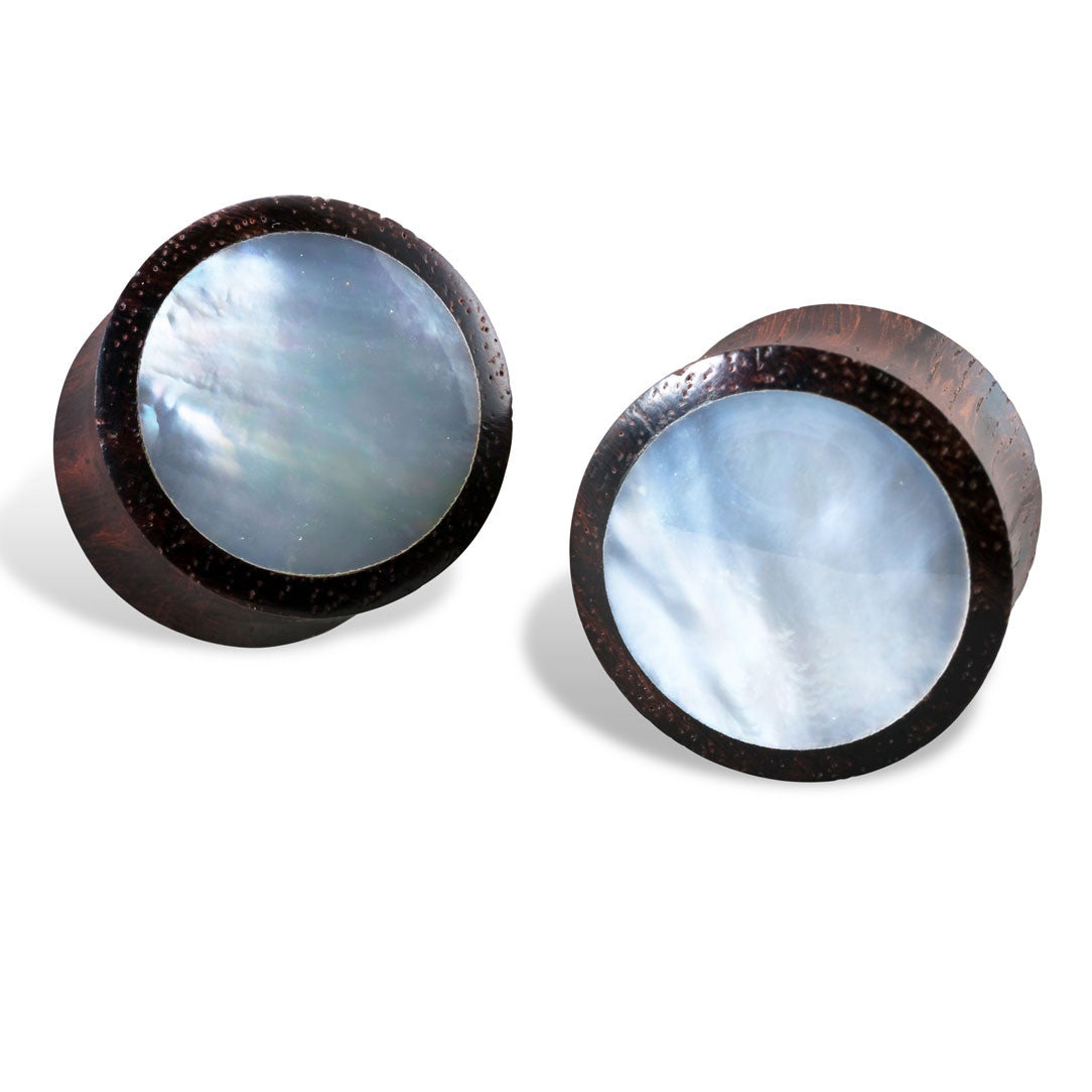 Shell Plugs MOP - Wood
