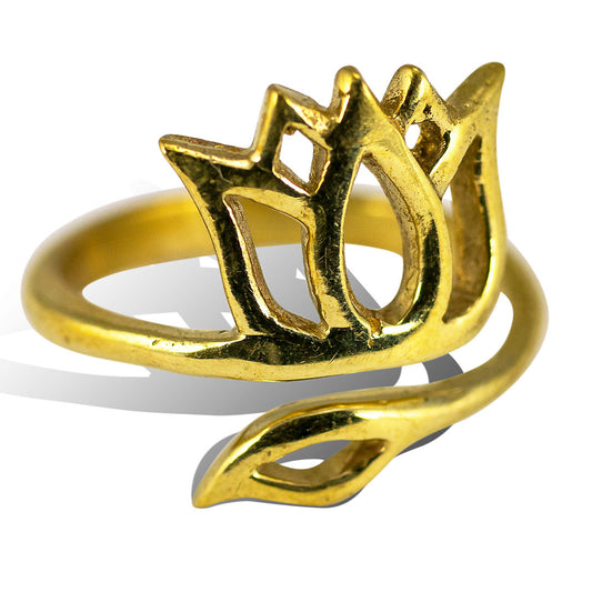 Water Lily Ring - Brass