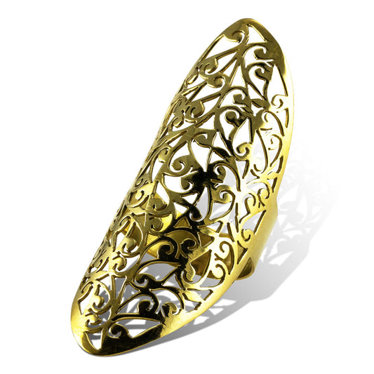 Sacred Vine Ring - Brass